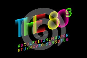 The 80s style font