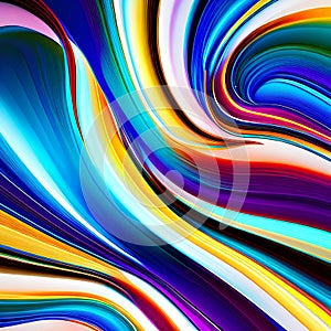 810 Digital Abstract Waves: A futuristic and abstract background featuring digital abstract waves in vibrant and mesmerizing col