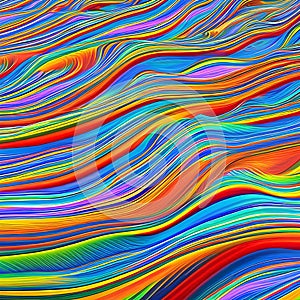 810 Digital Abstract Waves: A futuristic and abstract background featuring digital abstract waves in vibrant and mesmerizing col