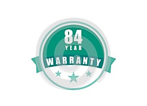 84 Year Warranty image vectors