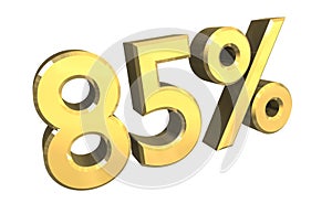 85 percent in gold (3D)
