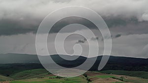 8K Thick Layered Storm Rain Cloud Approaching