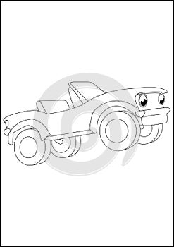 8Kids Coloring Pages - Car and other vehicle fun and cool coloring pages. car and other vechicle outline sketch for kids