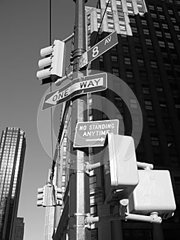 8th avenue street signs nyc