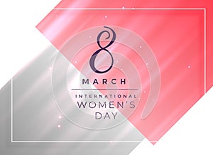 8th march happy women`s day card design