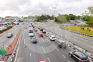 9 3 2023 traffics in major street of Jln Gadong, Brunei Darussalam