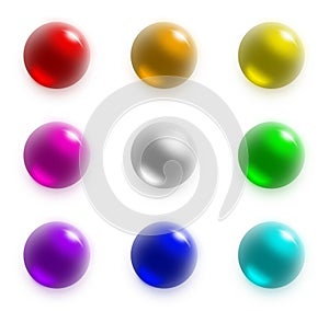 9 balls - rainbow set