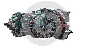 9 cylinder Radial Engine of old airplane