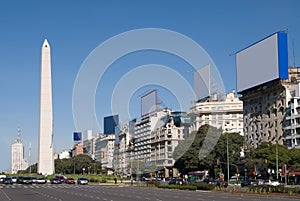 9 de Julio Avenue and The Obelisk a major touristi