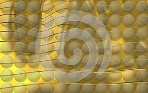 9 Image of transparent balls in soft light environmet with curve lines