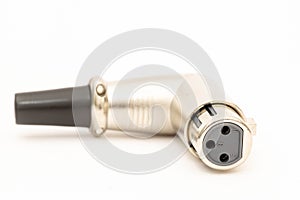 90 degrees XLR connector for Microphone cable