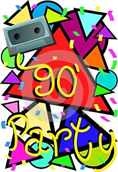 90 s party time image