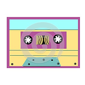 90s retro element cassette or 80s, or y2k element, retro design