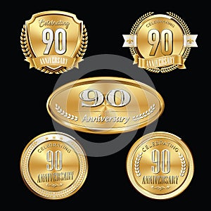 90th Anniversary emblems set