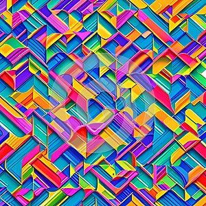 910 Digital Abstract Patterns: A futuristic and abstract background featuring digital abstract patterns in vibrant and mesmerizi