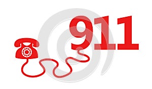 911 - emergency call from phone to hotline telephone number