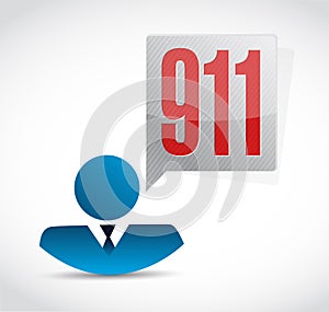 911 icon avatar sign concept