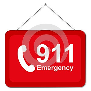 911 sign