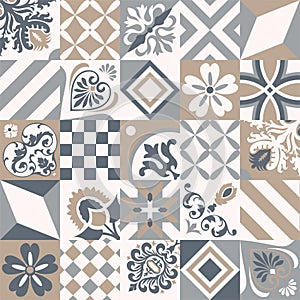 914_Traditional ornate portuguese decorative tiles azulejos