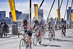 94.7 Cycle Challenge Riders On Mandela Bridge