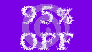 95% Off cloud text effect violet isolated background