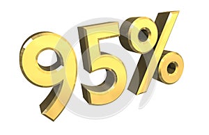 95 percent in gold (3D)