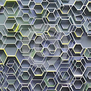 978 Geometric Abstract Hexagons: A modern and geometric background featuring abstract geometric hexagons in vibrant and harmonio