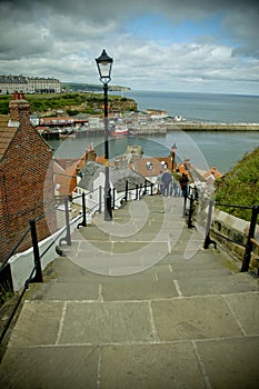 99 steps at Whitby