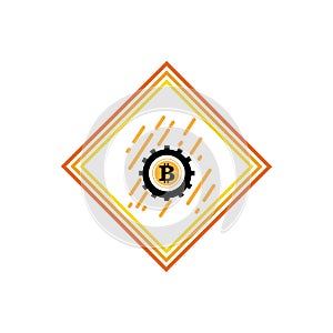 99Bitcoin icon vector illustration design