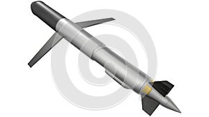 9M730 Burevestnik Nuclear Cruise Missile 3D rendering