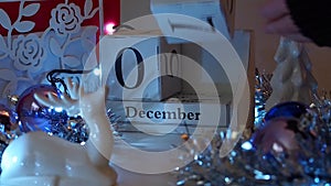 9th December date blocks advent calendar