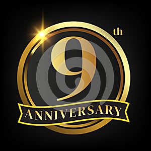 9th golden anniversary logo