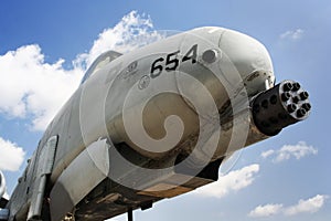 A10 Thunderbolt jet aircraft