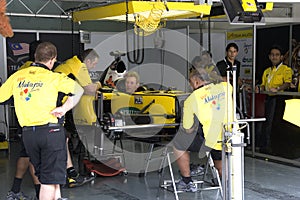 A1GP - Team Malaysia Pit Crew Action