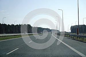 A2 highway from driver\'s perspective