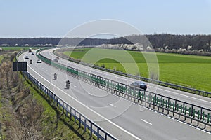 A3 Highway , Romania, Europe , early spring