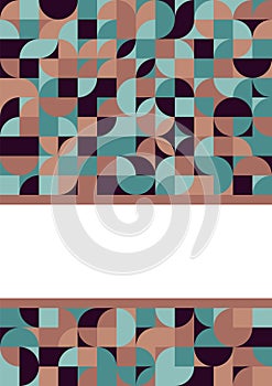 A4 cover. Abstract geometric background circles and squares for business annual report  posters  book cover