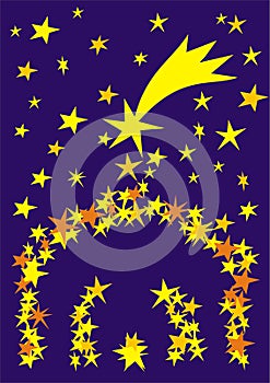 A4-manger with stars