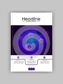 A4 Medical, scientific, academic journal cover design