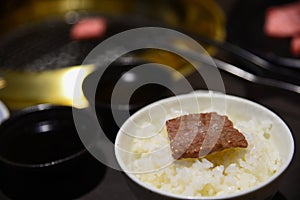 A5 Hida beef on the rice bowl