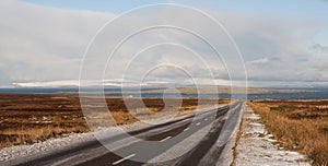 A99 the most dangrous road in Scotland. A99, on the way to John'o Grouts,Caithness,Scotland,UK.  photo