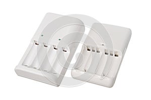 A AA and a AAA rechargable battery charger