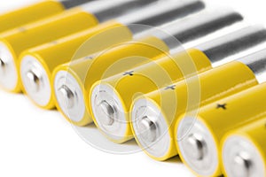 AA batteries, isolated on white background