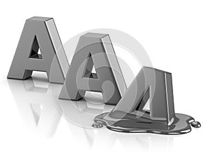 AAA credit rating downgrade