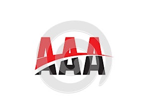 AAA Letter Initial Logo Design Vector Illustration