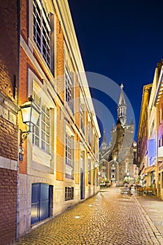 Aachen Town Hall At Night, Germany photo