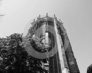 Aachener Dom in Aachen, black and white photo