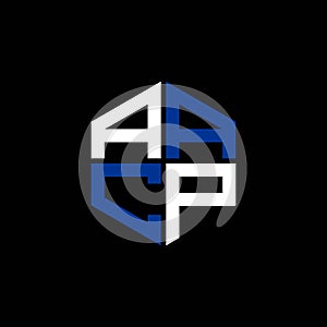 AACP letter logo creative design with vector graphic,