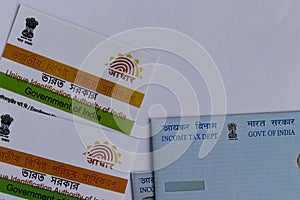 Aadhaar and PAN cards