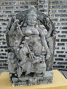 Aadi Shakti rock carvature at Kondapalli port in krishna